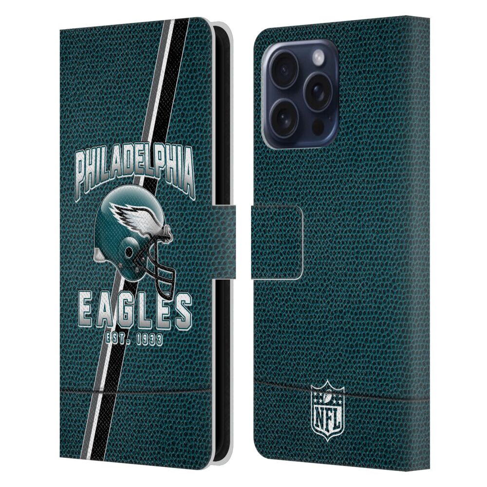 PITTSBURGH STEELERS(NFL) ピッツバーグスティーラーズ ピッツバーグスティーラーズ - Football Stripes レザー手帳型 / Apple iPhoneケース 【公式 / オフィシャル】